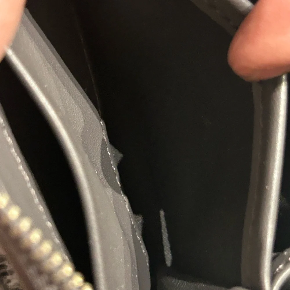 Calvin Klein gray pebbled leather zip wallet